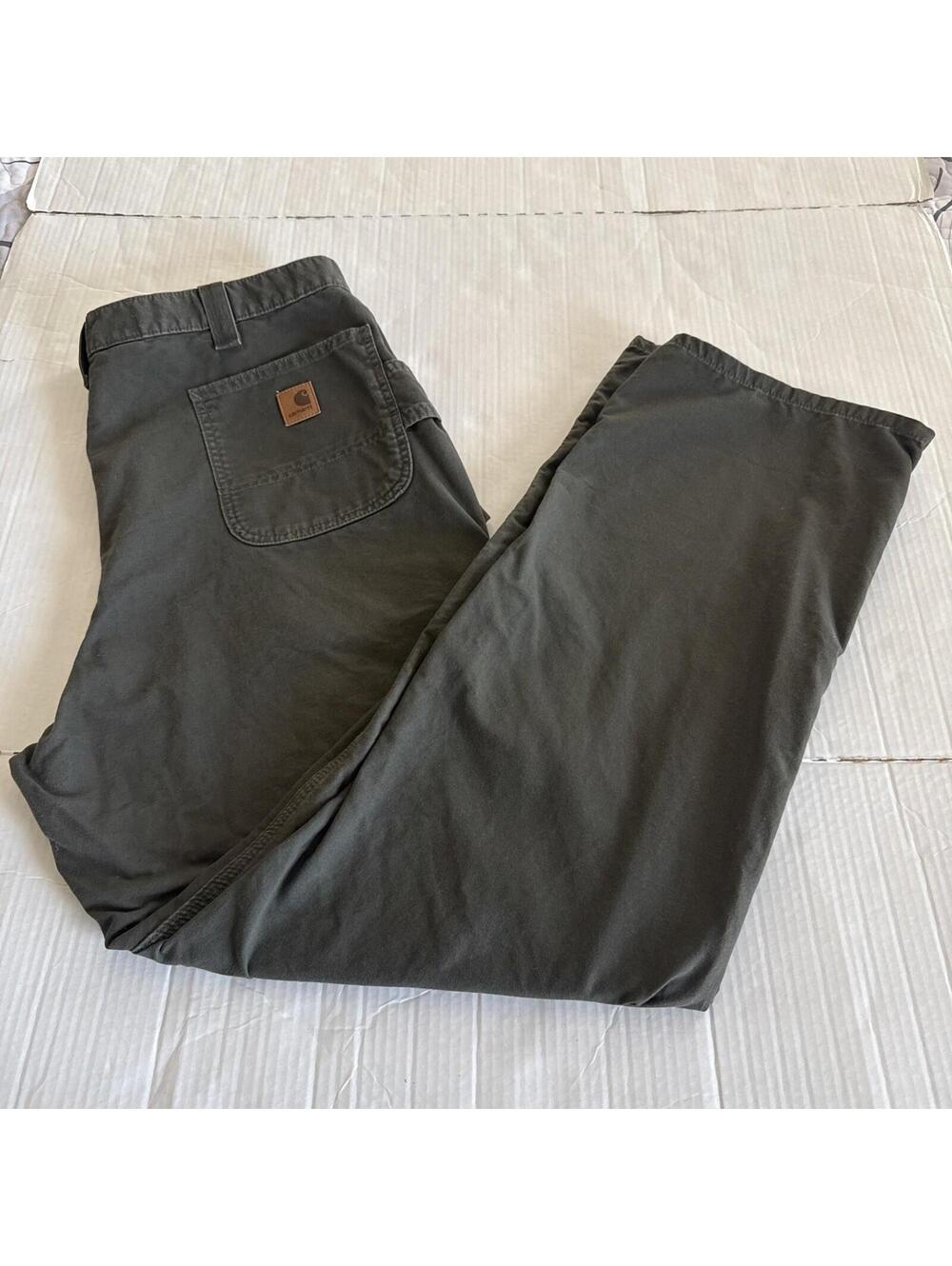 Carhartt Men's 42x34 Moss Green Dungaree Fit Carpenter Pants B151 DOL